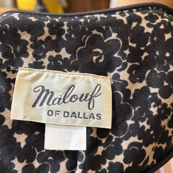 Vintage Malouf of Dallas raining flowers dress - Picture 2 of 11